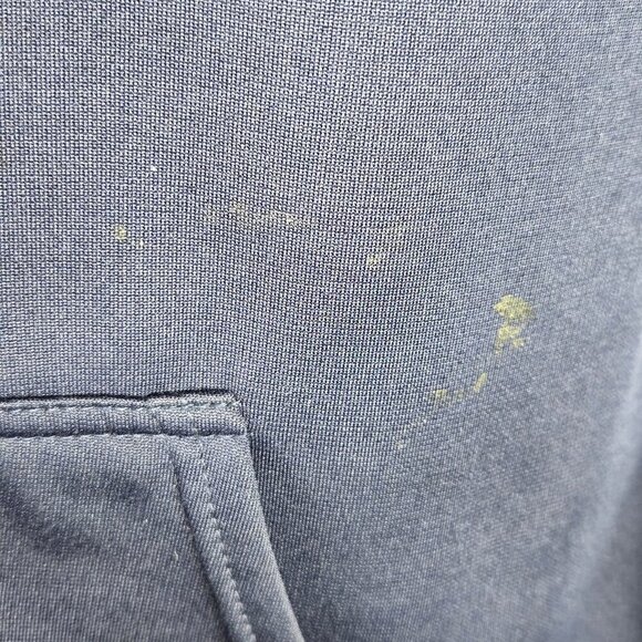 AND1 Size XL Navy Blue Drawstring Hoodie Sweatshirt Kangaroo Pocket Casual - Picture 5 of 11